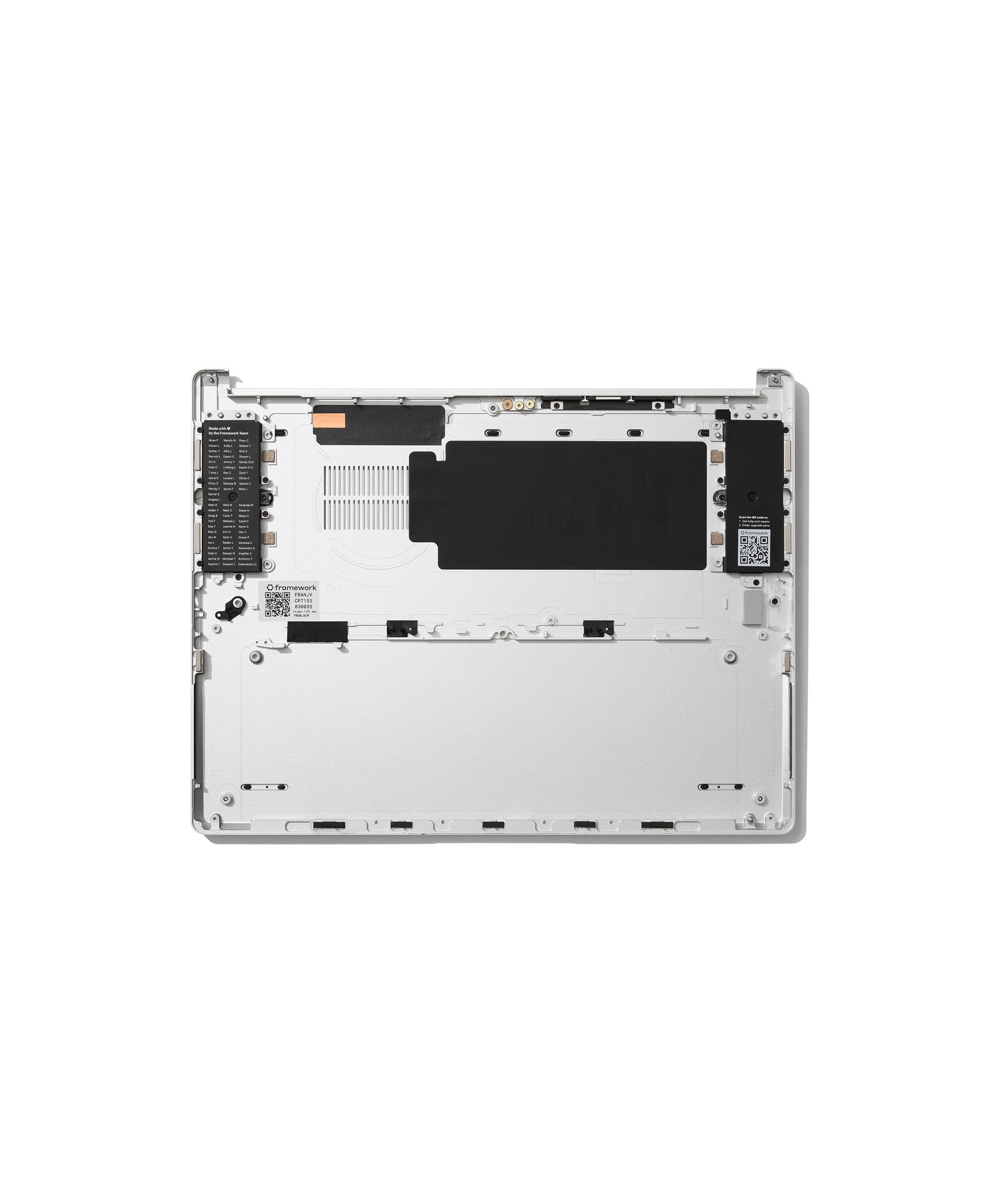 Framework Laptop 13 Pro Bottom Cover Kit Back - Silver