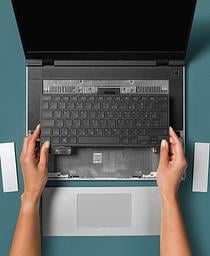 Framework Laptop 16 Keyboard - Czech/Slovak (2nd Gen) - with hands