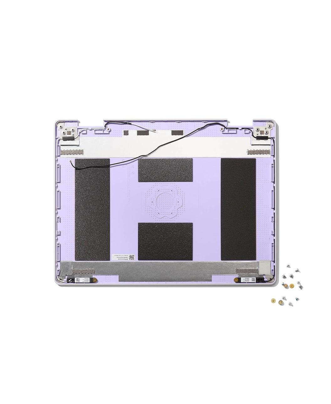 Interior shot of Framework Laptop 12 Top Cover Kit in Lavender