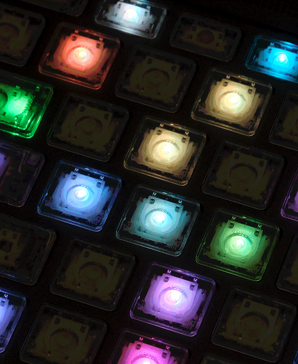 Framework Laptop 16 Keyboard - Clear RGB ANSI (2nd Gen) - gif