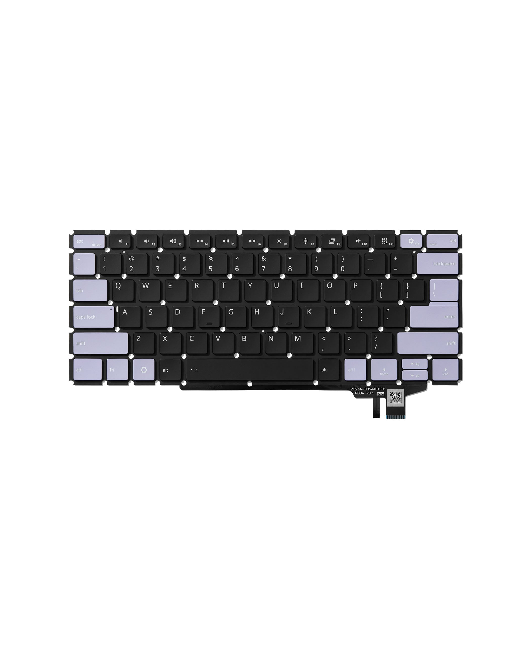 Framework Laptop 13 Pro Keyboard - US English - Lavender/Black