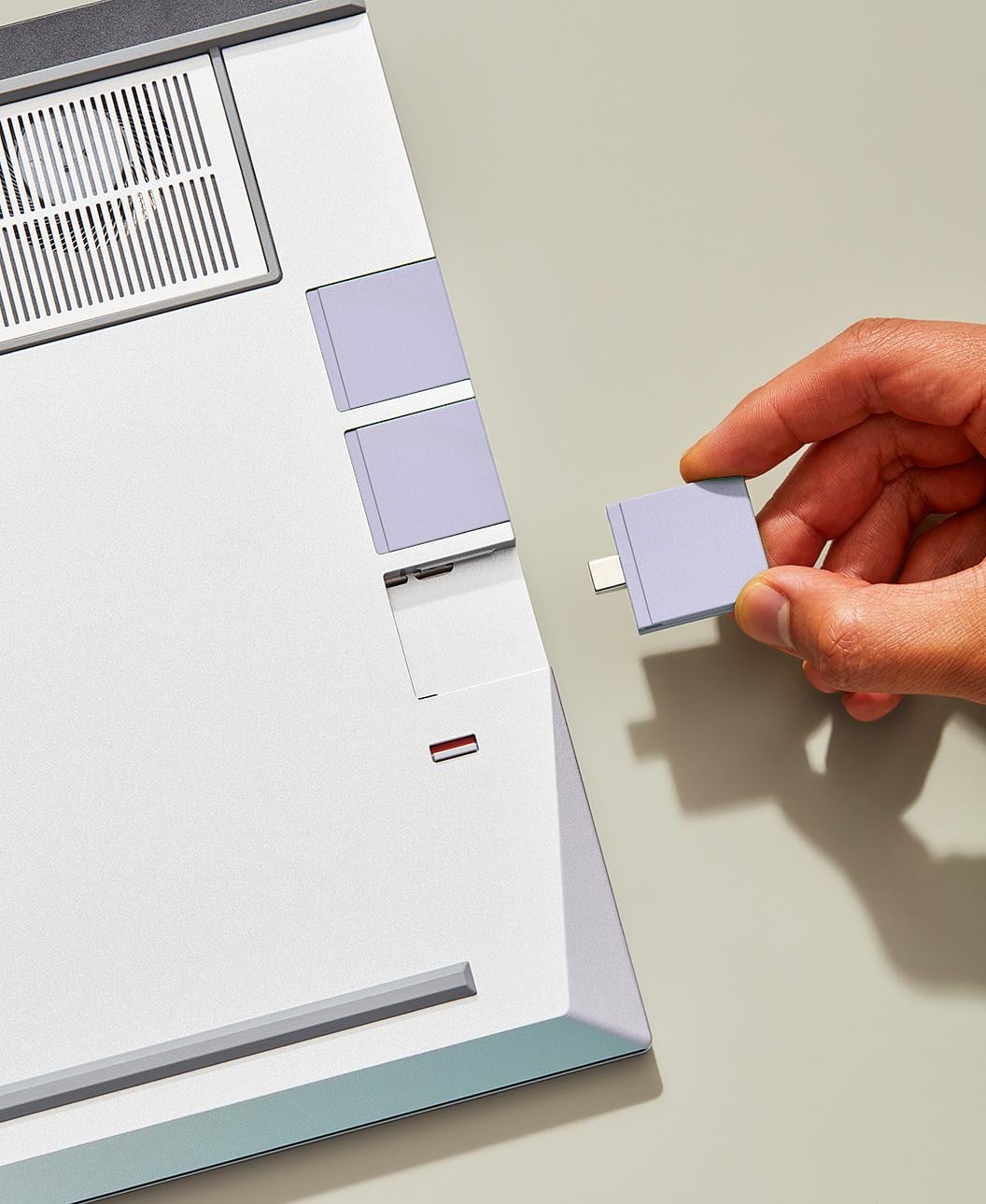 USB-C Expansion Card Lavender install