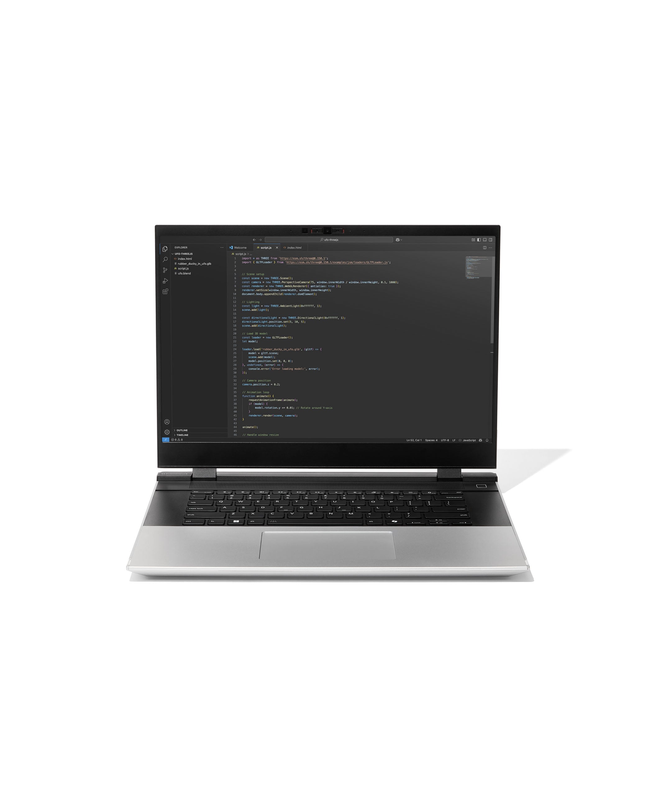 One Piece Haptic Touchpad Module head on