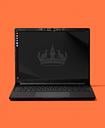 Image of a Framework Laptop 13 Pro on an orange backgrounf