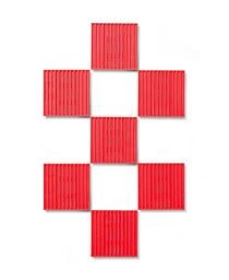 Pack of 7 Red Vertical Tiles