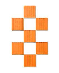 Pack of 7 Orange Vertical Tiles