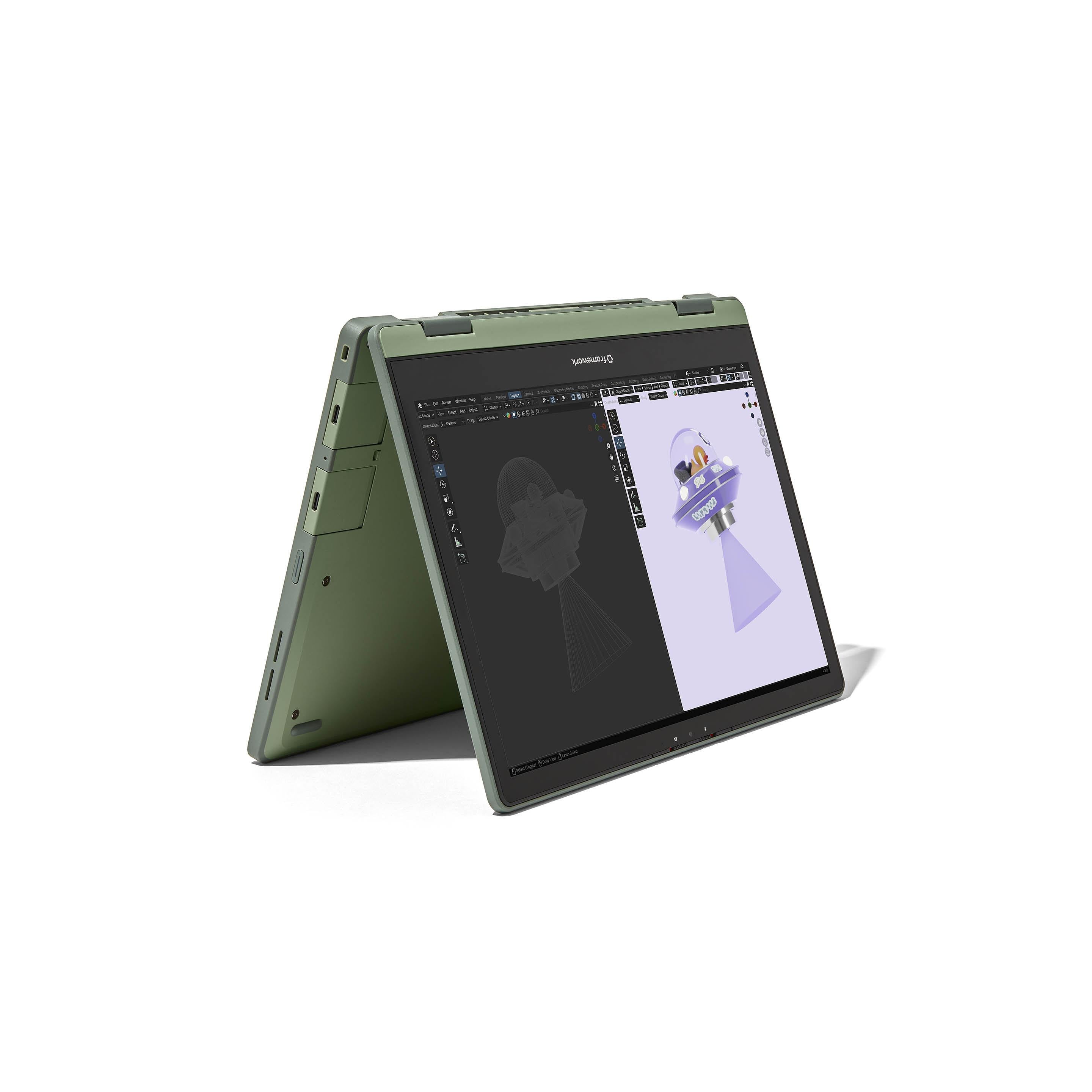 Framework Laptop 12 - Sage - Tent Mode