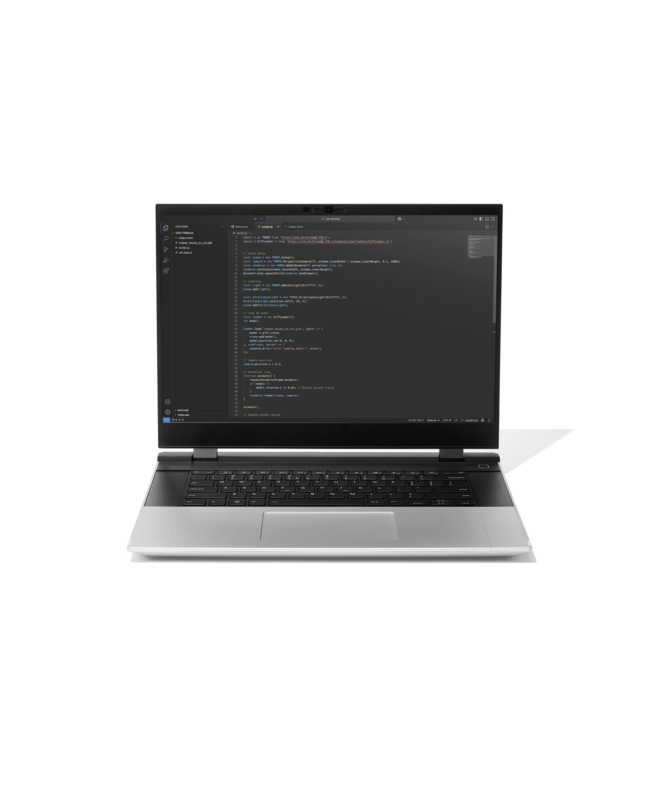 Front view of Framework Laptop 16
