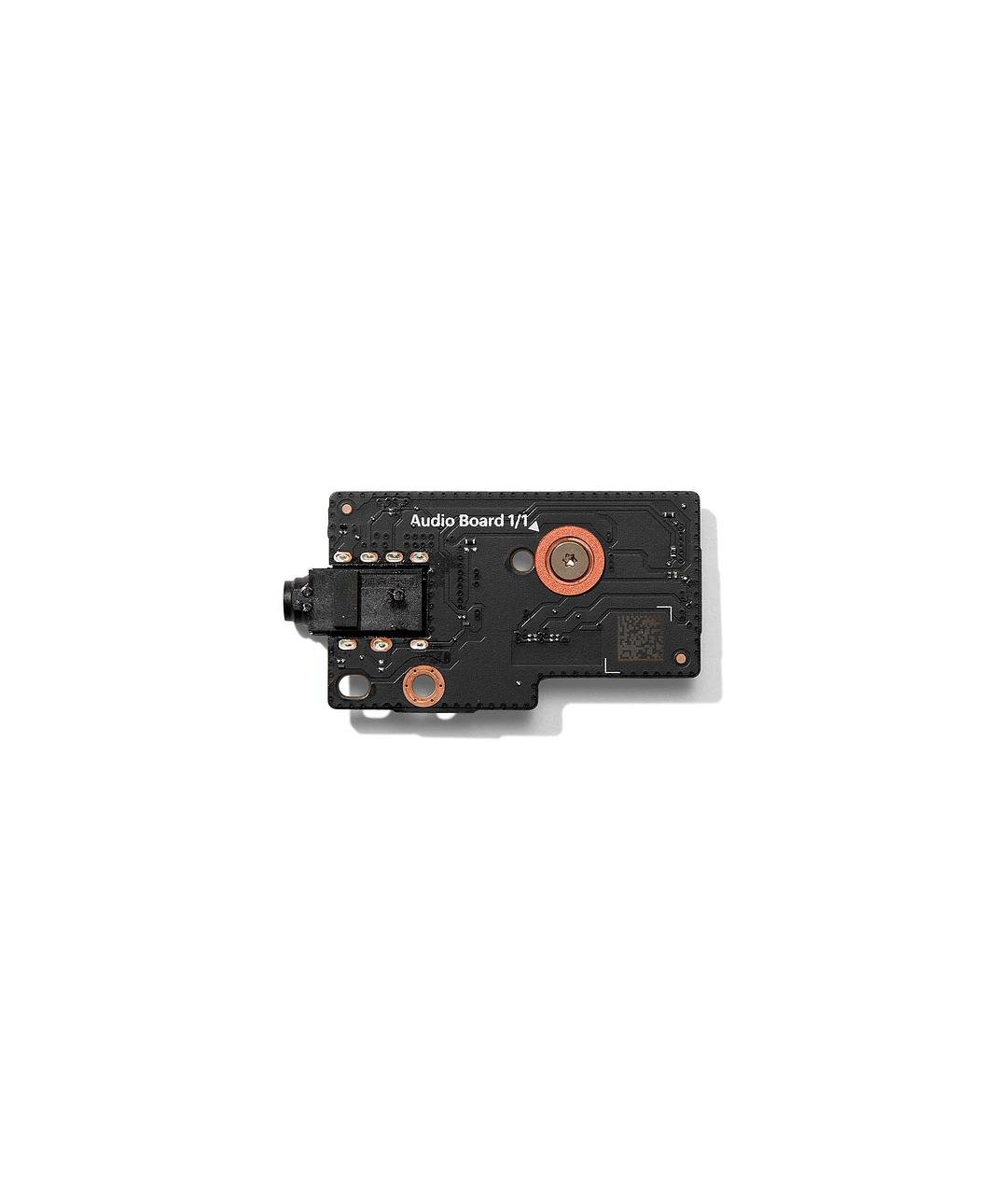 Top Down shot of Framework Laptop 12 Audio Board front