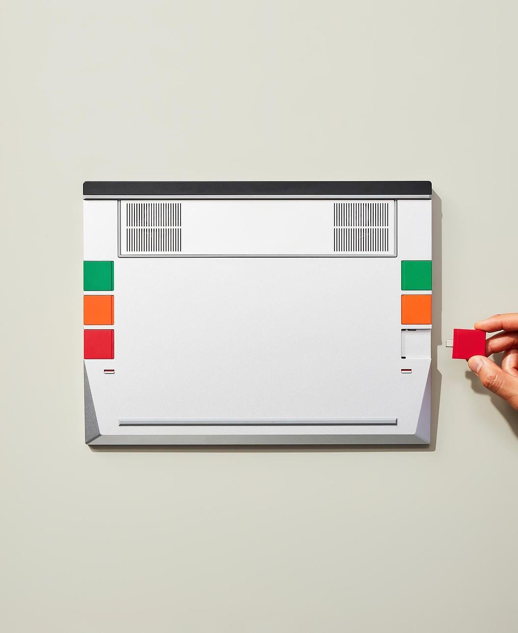 Laptop 16 with USB-C cards installed in various colors