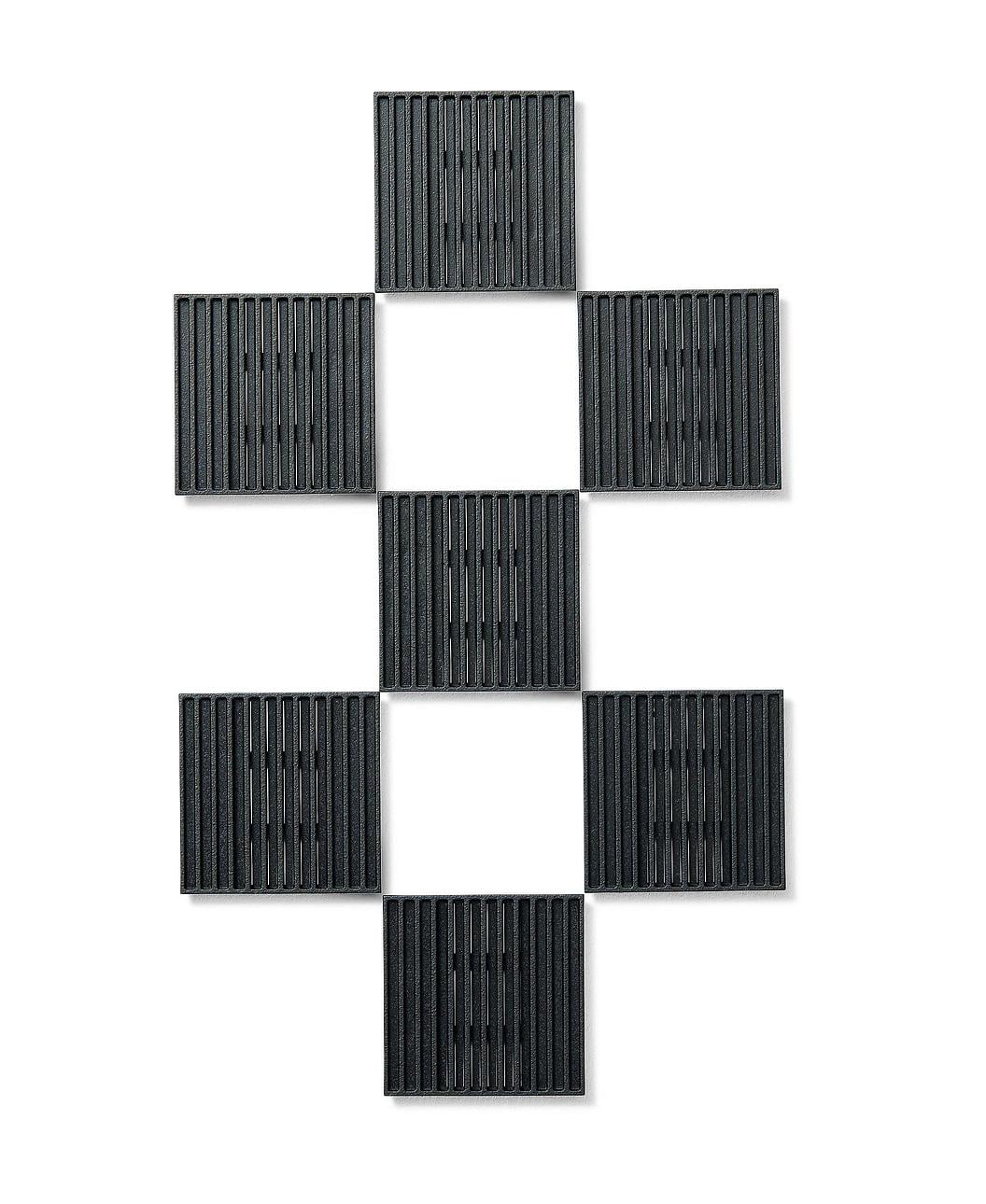 Pack of 7 Black Vertical Tiles