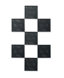 Pack of 7 Black Diagonal Tiles