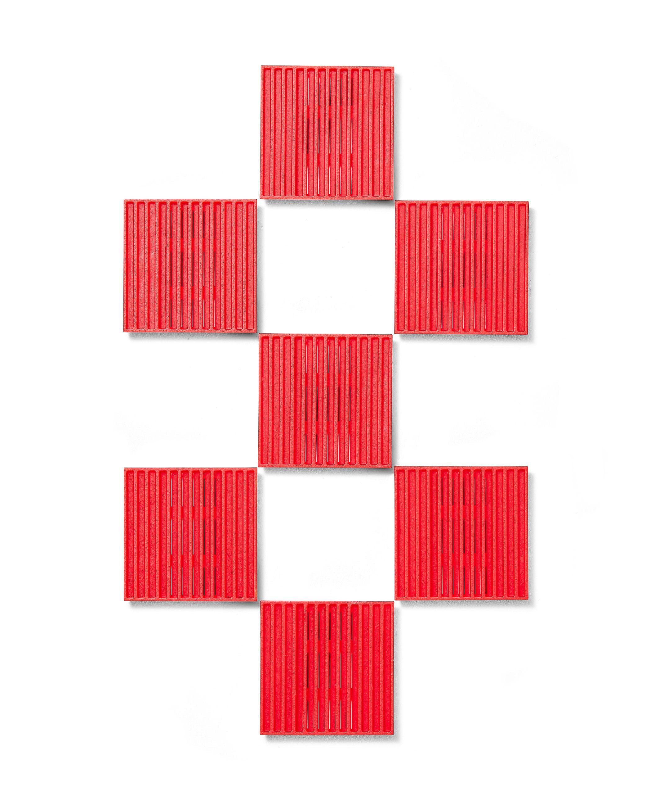 Pack of 7 Red Vertical Tiles