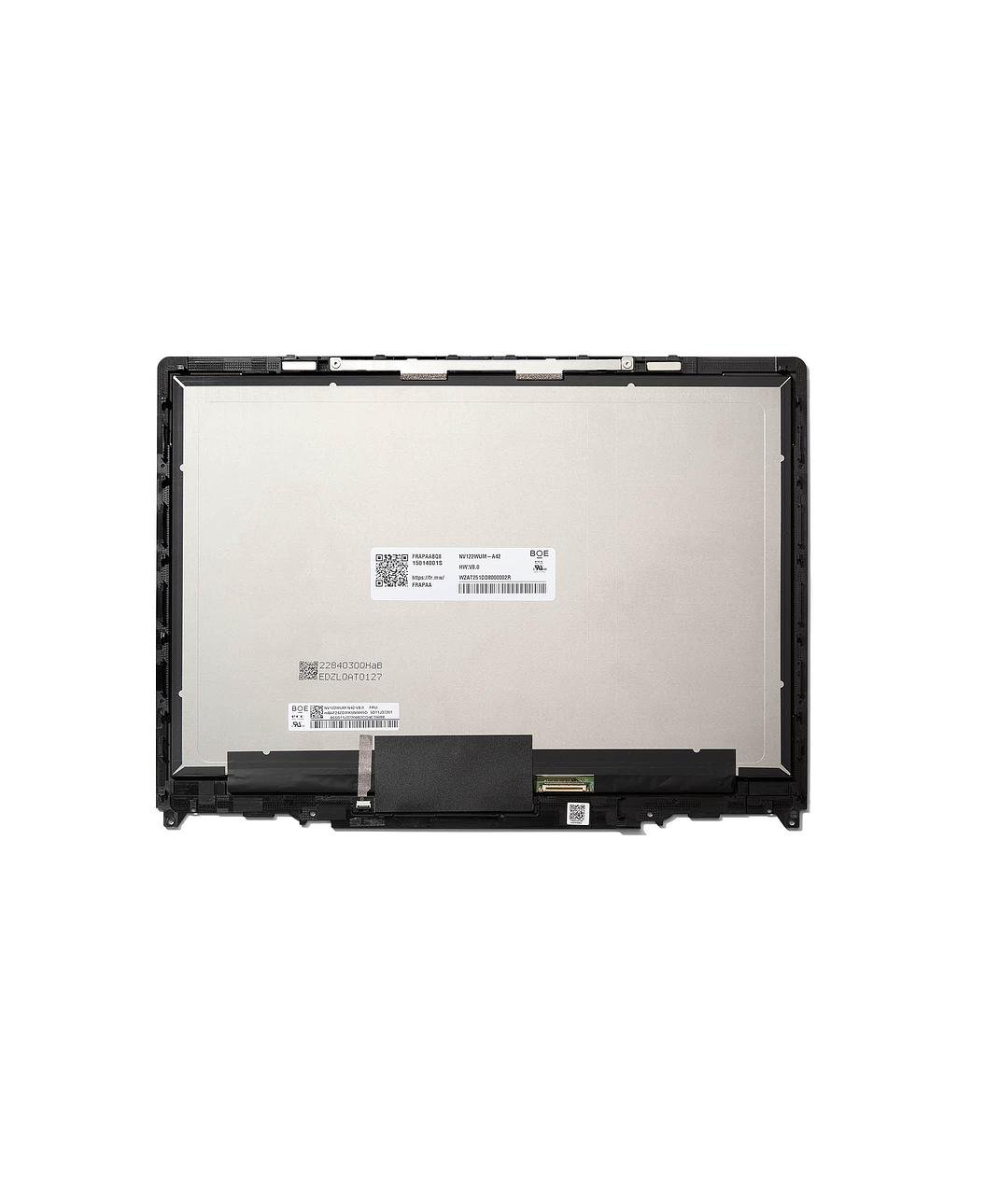 Rear angle studio shot of Framework Laptop 12 Display Kit