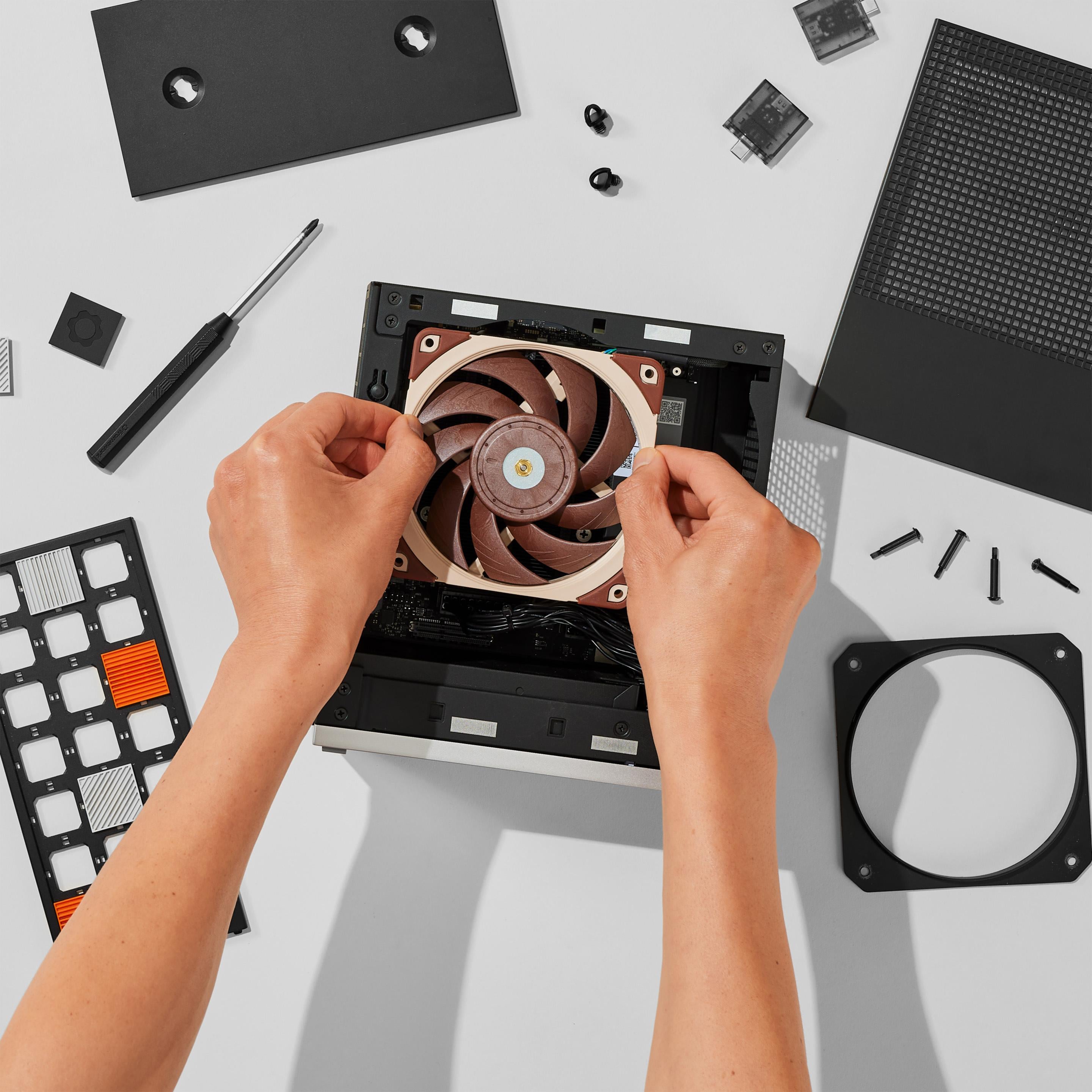Image of Framework Desktop during assembly