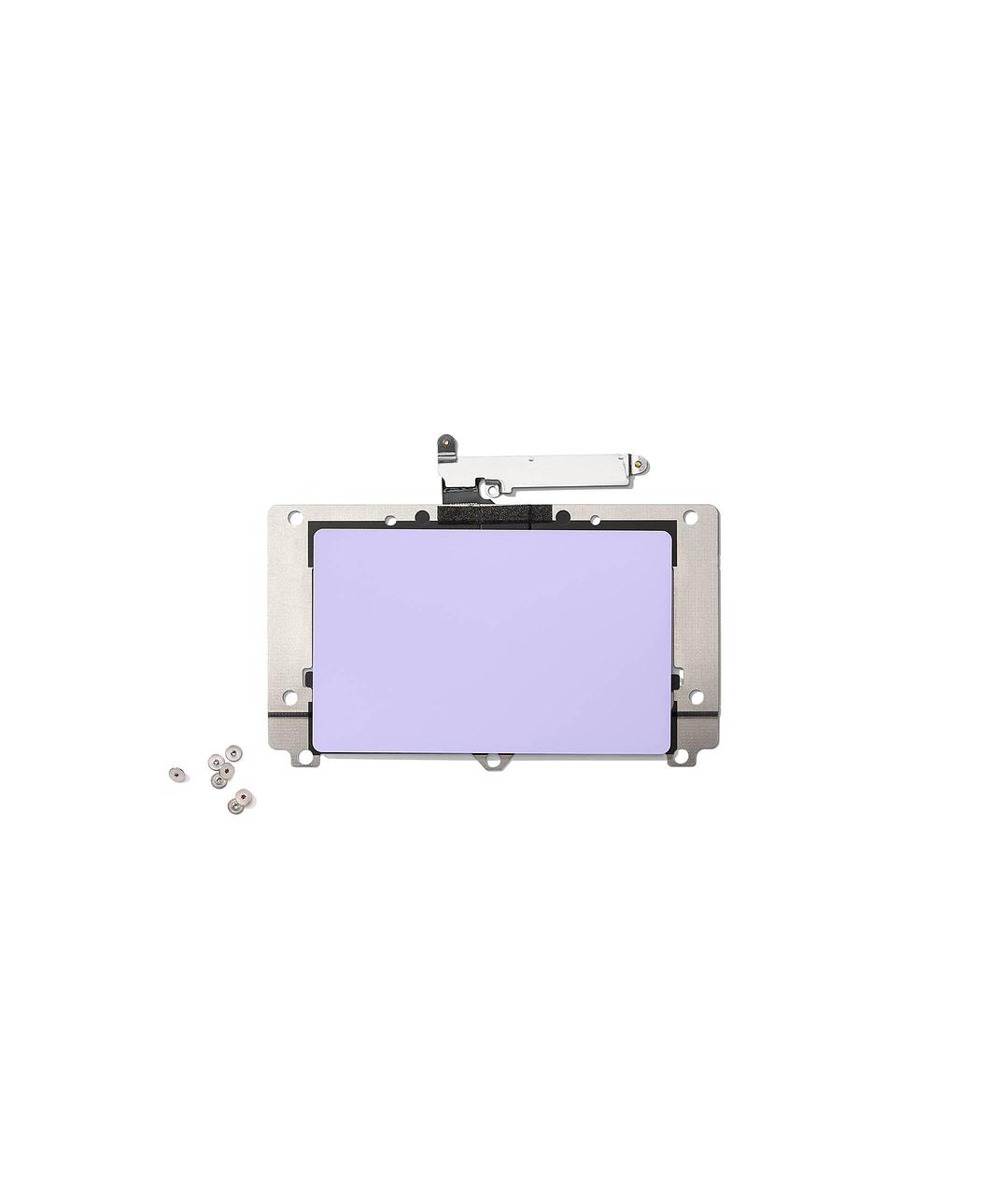 Top down shot of Framework Laptop 12 Touchpad Kit front in Lavender
