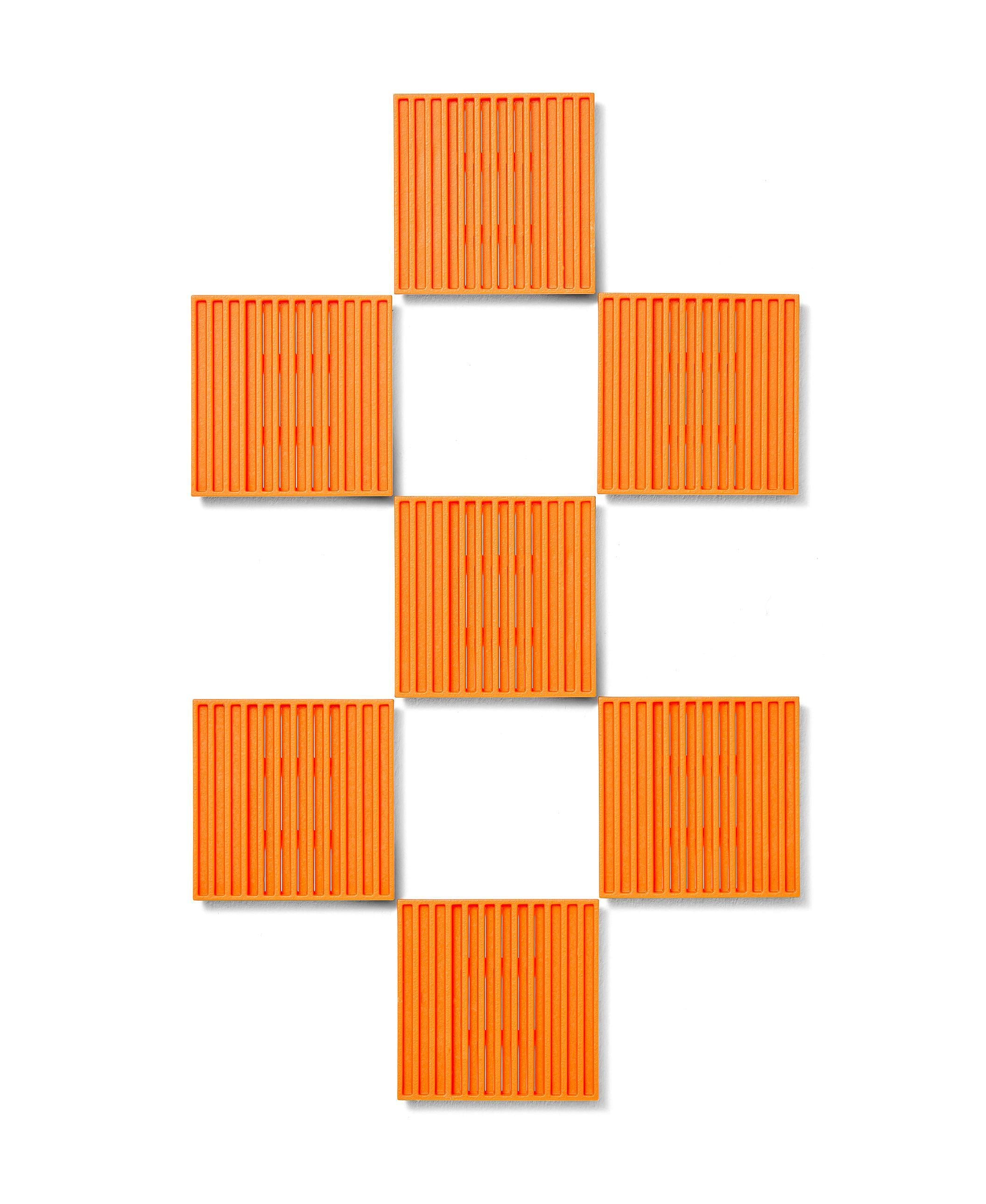 Pack of 7 Orange Vertical Tiles