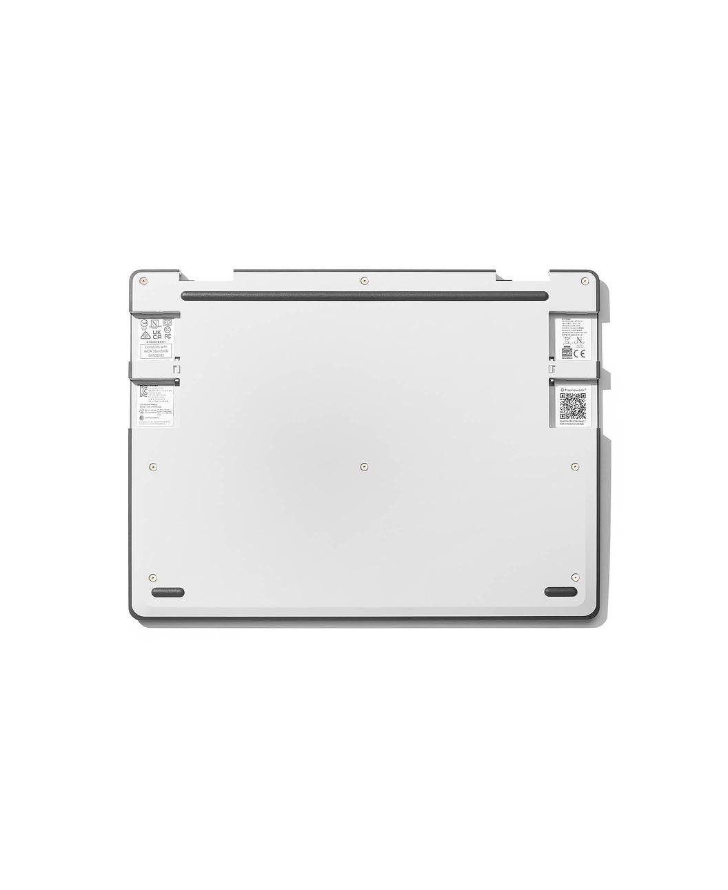 Exterior top down shot of Framework Laptop 12 Bottom Cover Kit in Gray