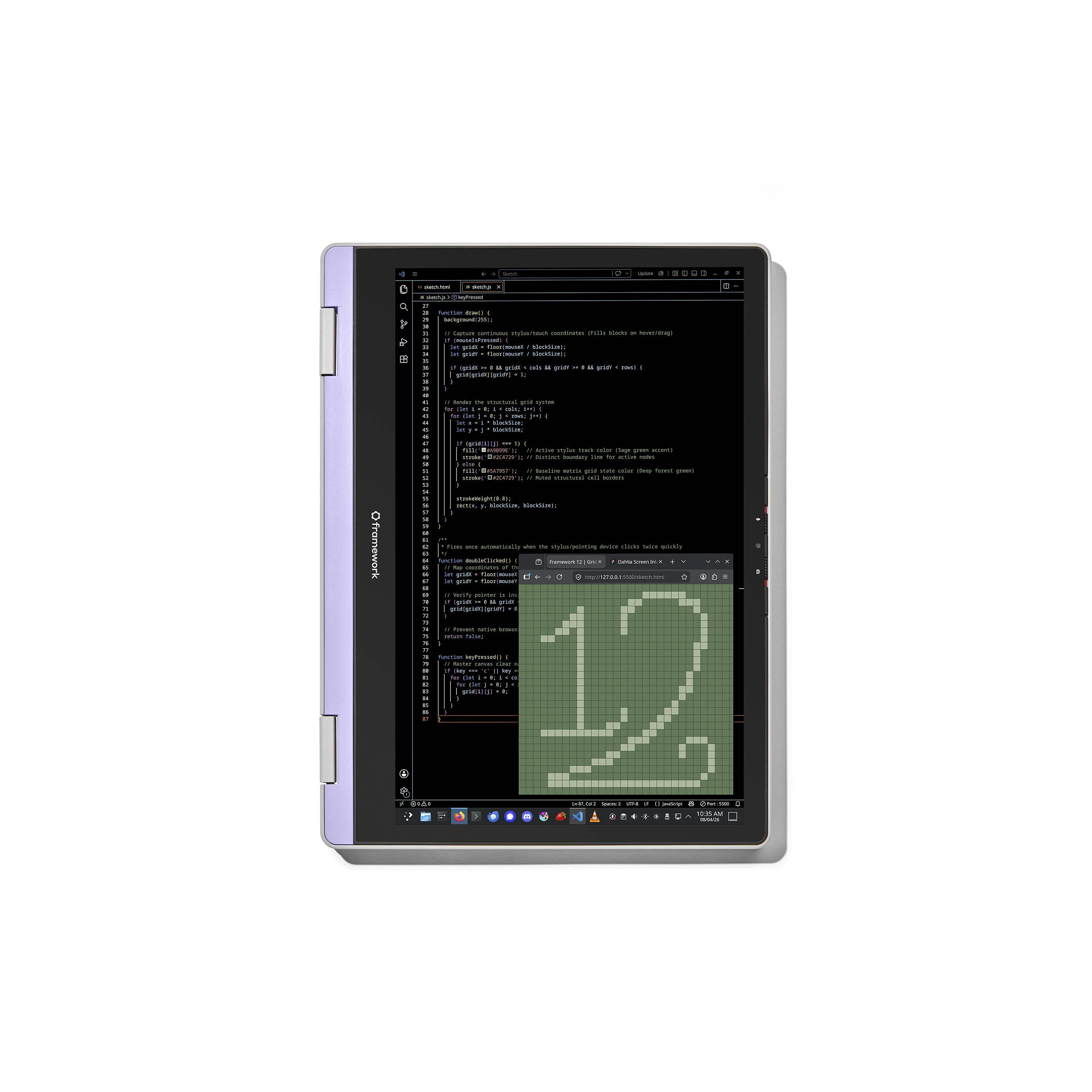 Framework Laptop 12 Tablet Mode (Lavender)