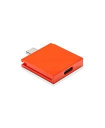 Photo of a USB-C Port Expansion Card in the color orange