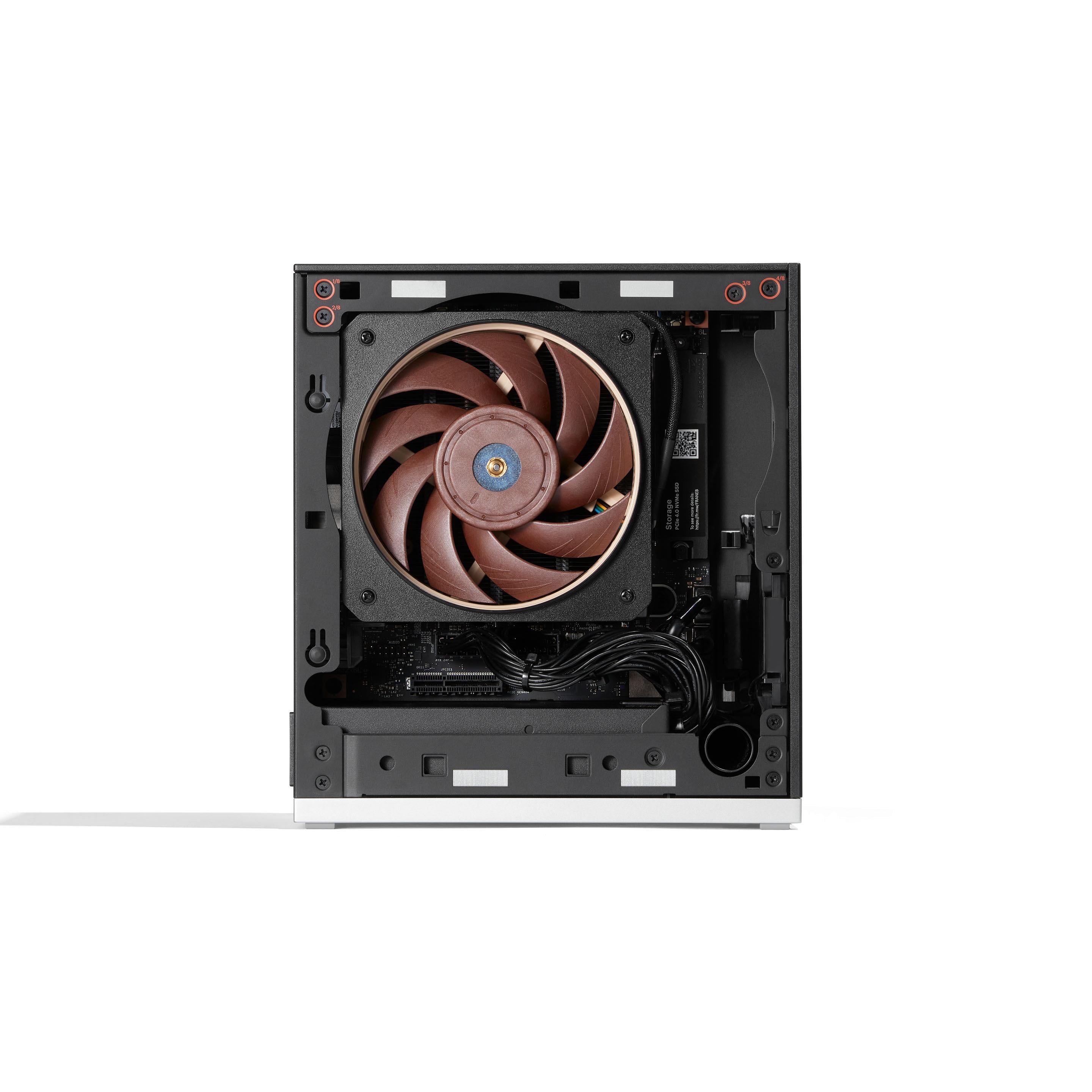 Image of Framework Desktop side view without side panel installed