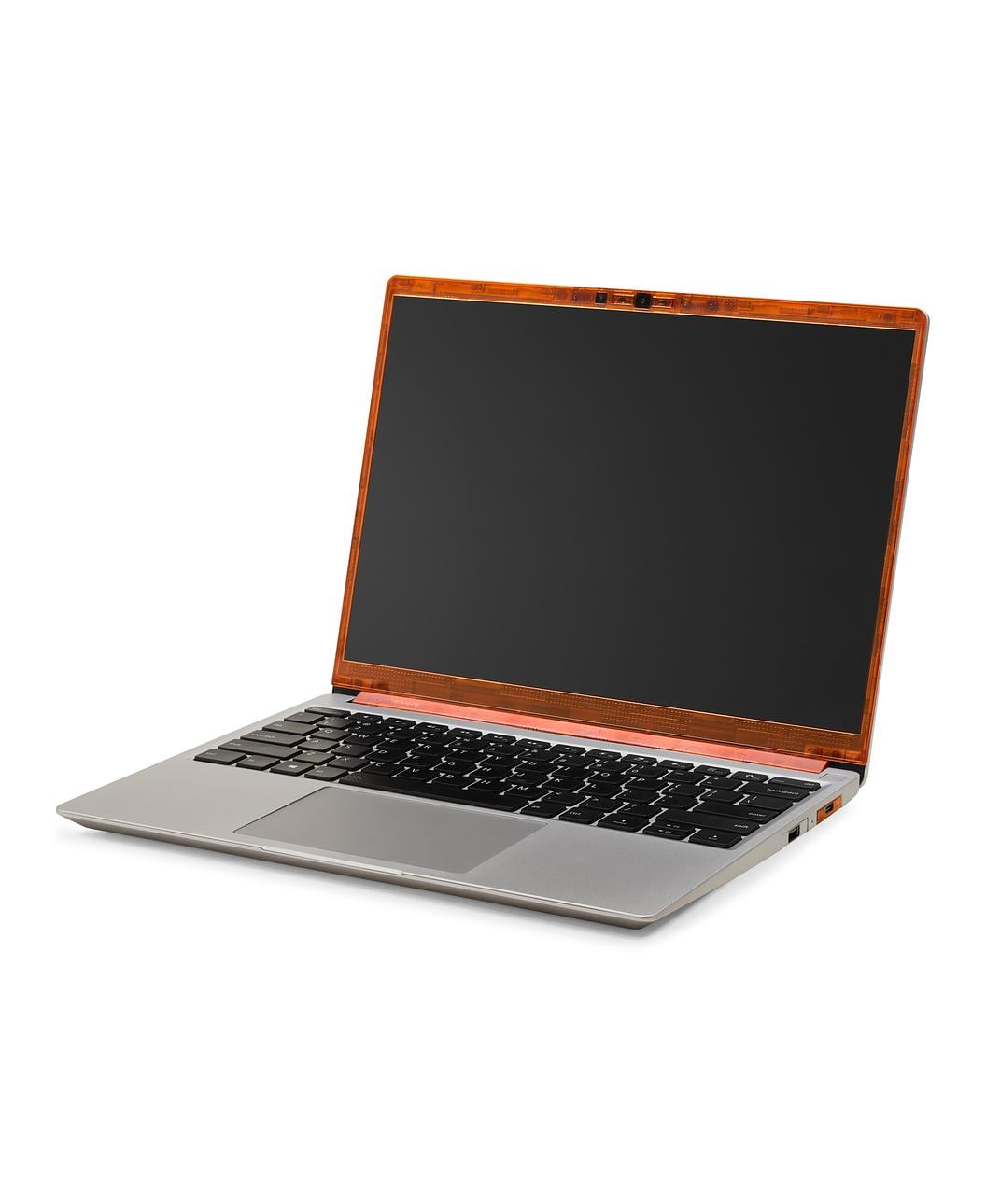 Framework Laptop 13 Bezel in Translucent Orange on Device
