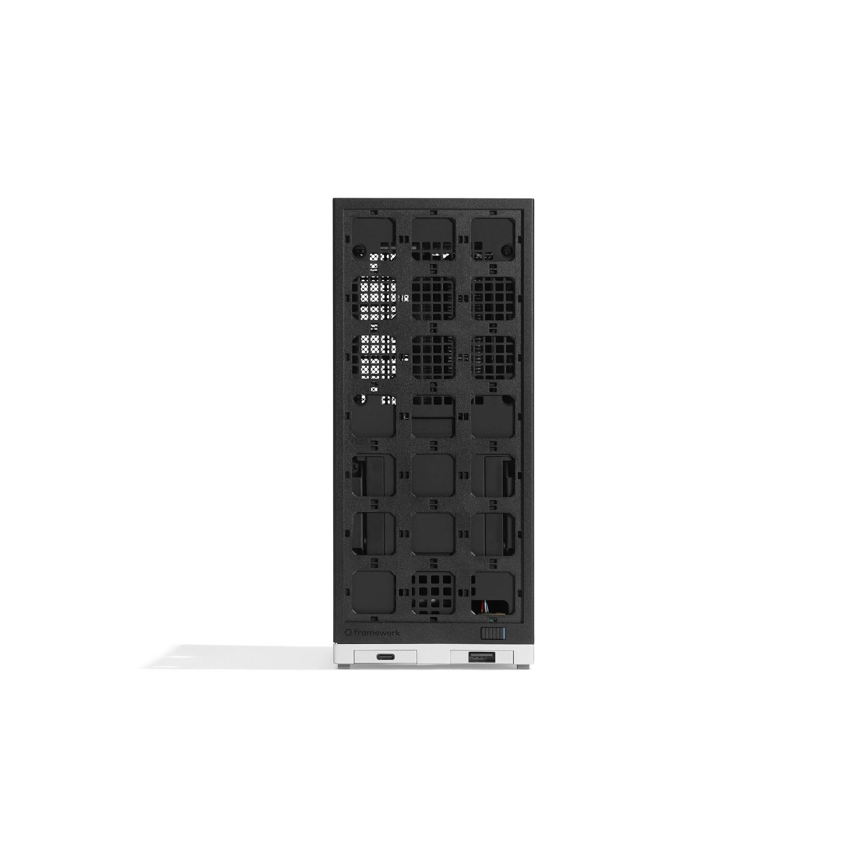 Image of Framework Desktop front view without front panel installed