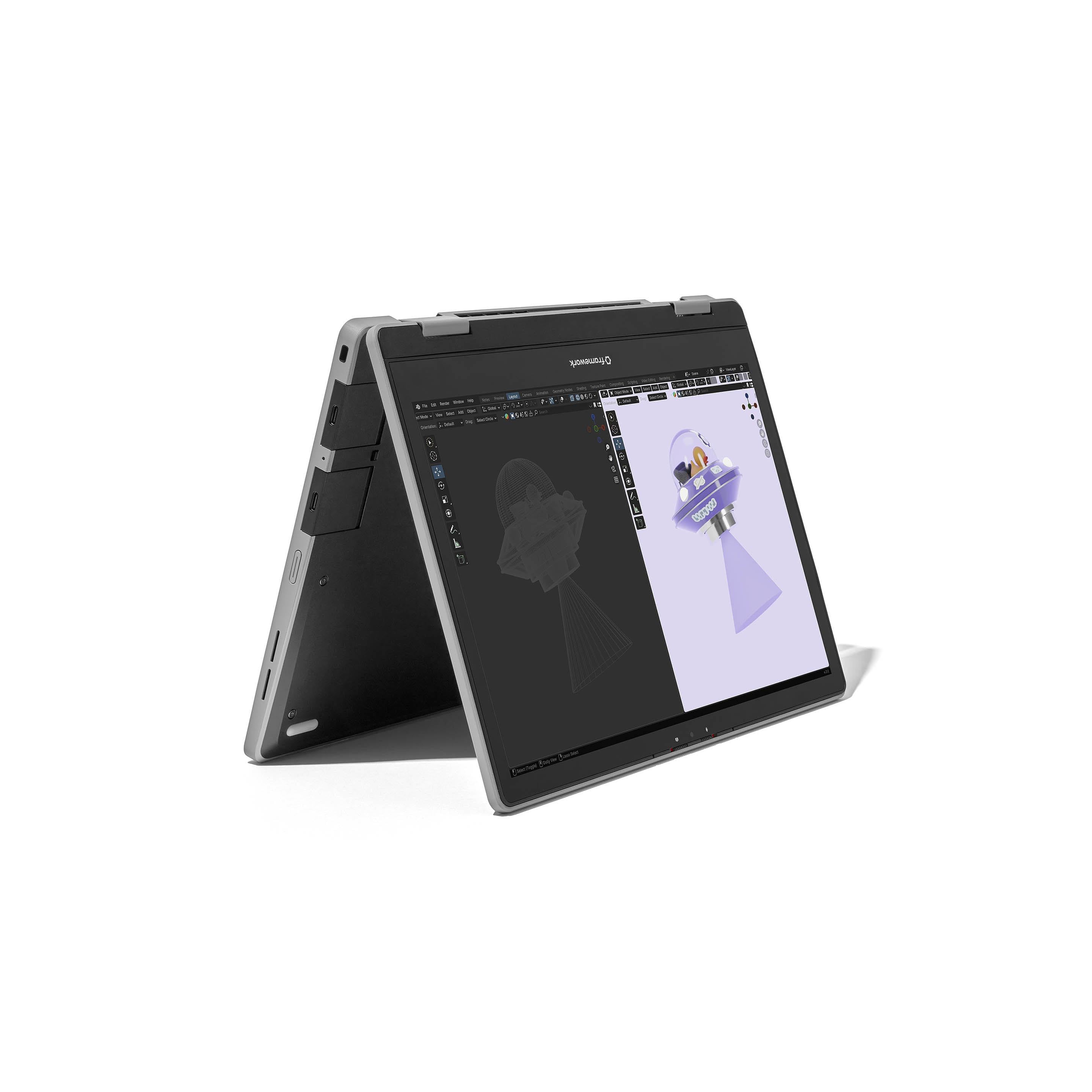Framework Laptop 12 - Black - Tent Mode