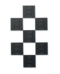 Pack of 7 Black Vertical Tiles