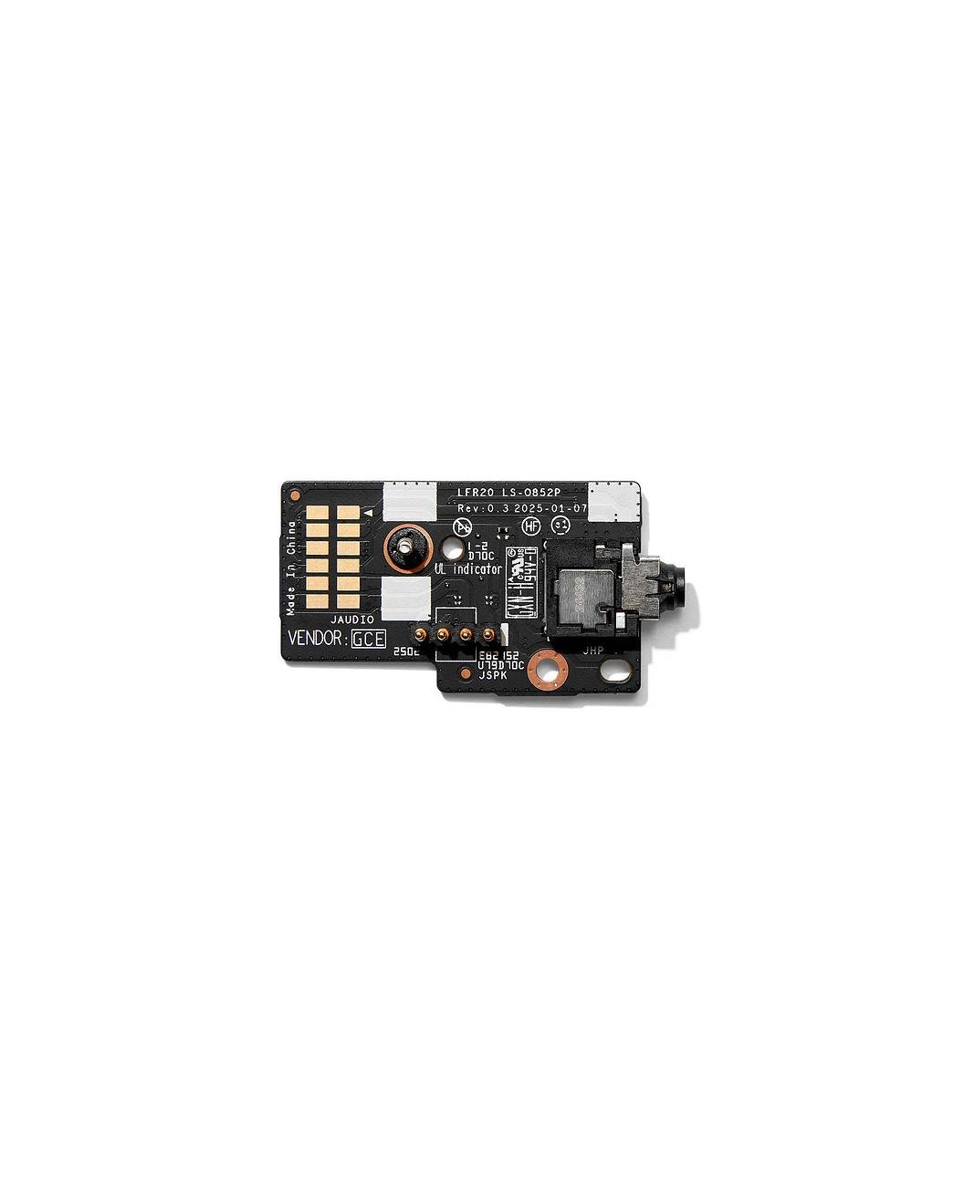 Top Down shot of Framework Laptop 12 Audio Board back